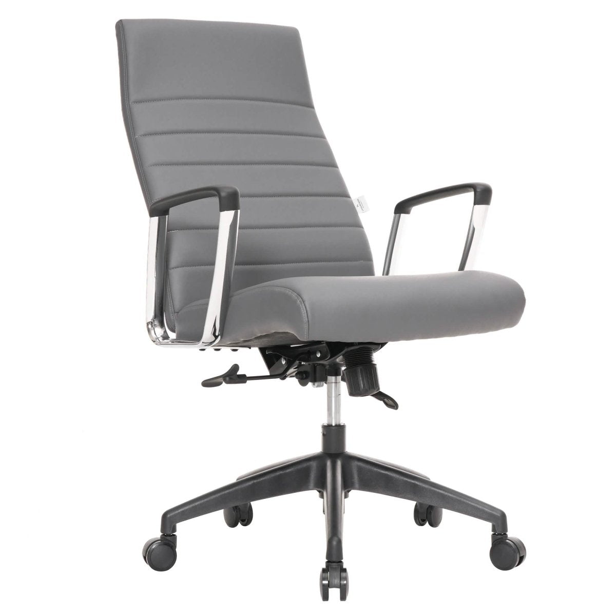 Hilton High - Back Leather Office Chair Adjustable Seat Height in Nylon