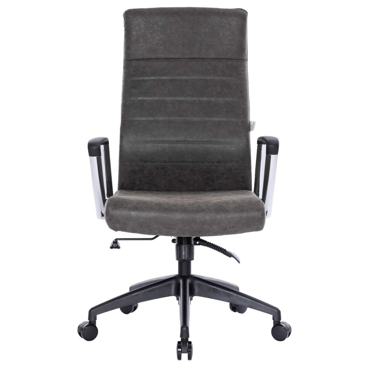 Hilton High - Back Leather Office Chair Adjustable Seat Height in Nylon