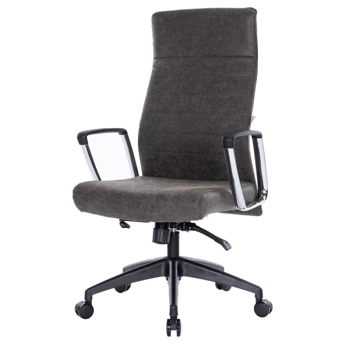 Hilton High - Back Leather Office Chair Adjustable Seat Height in Nylon