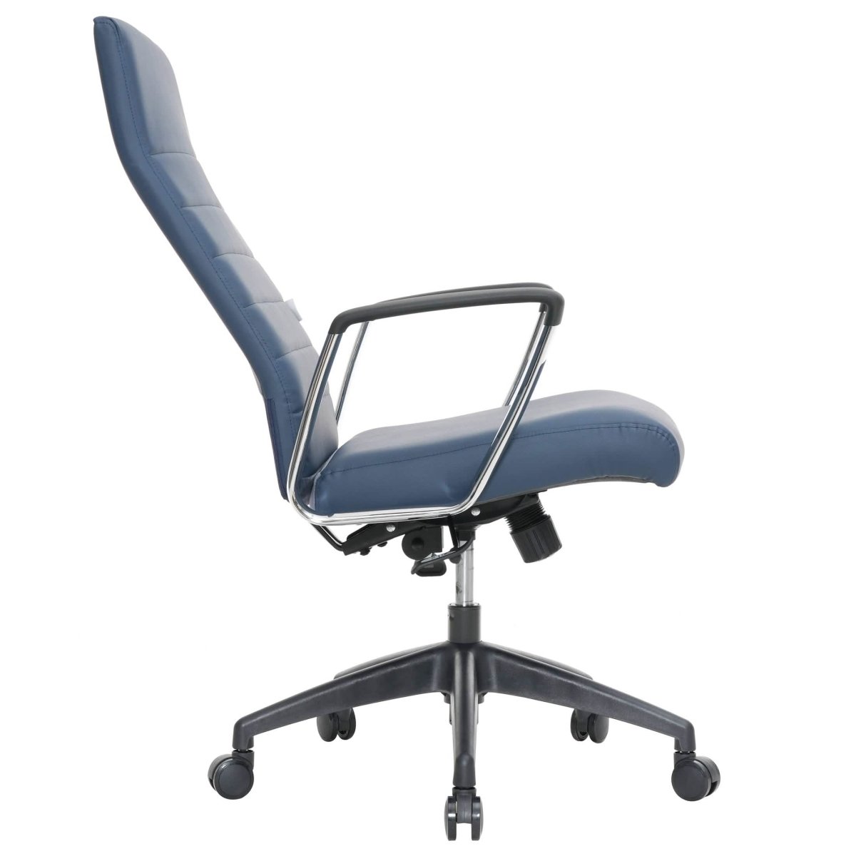Hilton High - Back Leather Office Chair Adjustable Seat Height in Nylon