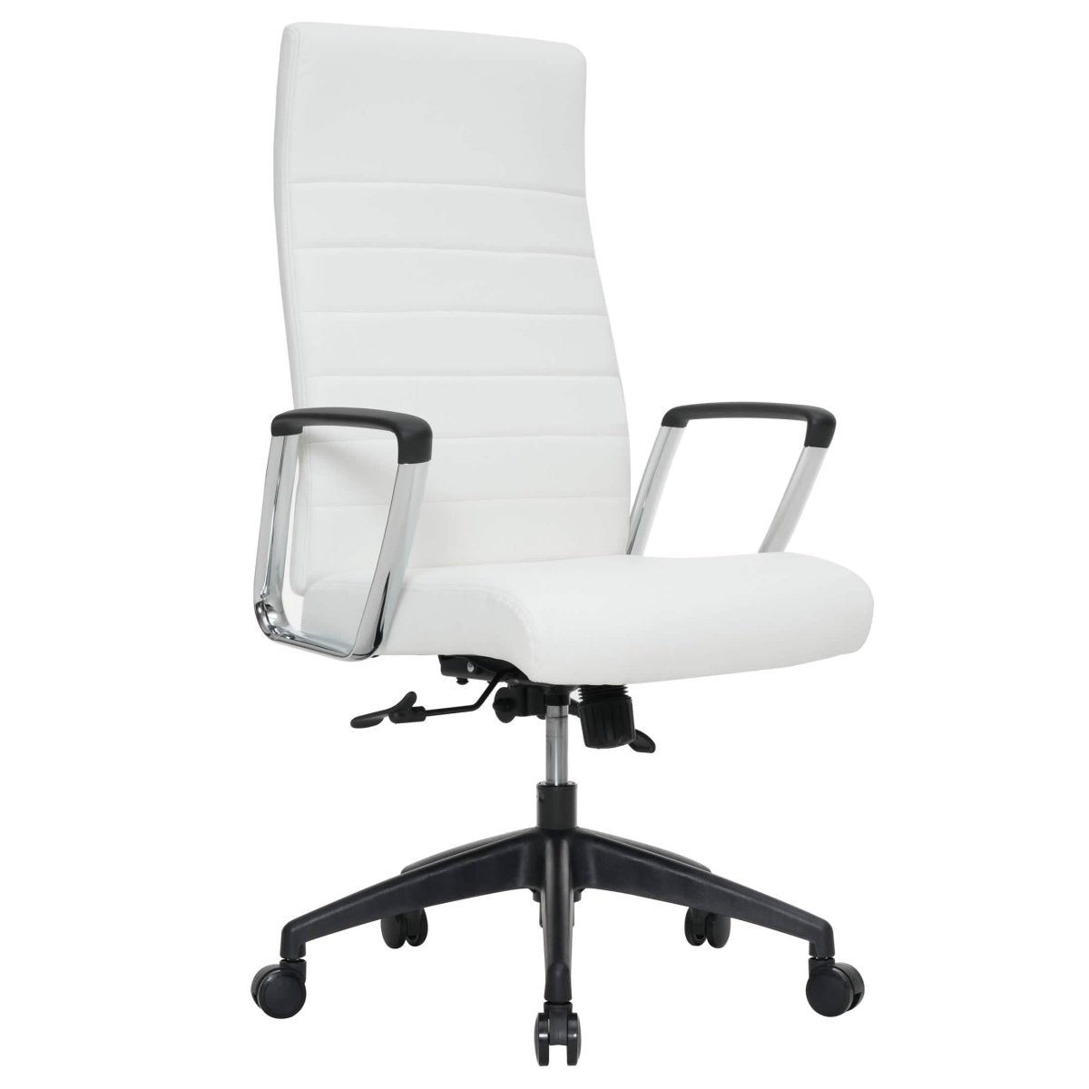 Hilton High - Back Leather Office Chair Adjustable Seat Height in Nylon
