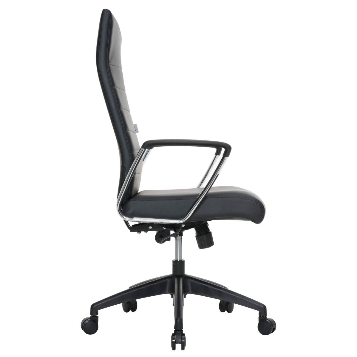 Hilton High - Back Leather Office Chair Adjustable Seat Height in Nylon