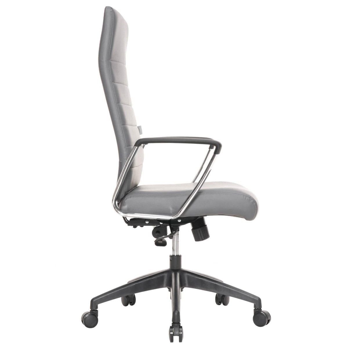 Hilton High - Back Leather Office Chair Adjustable Seat Height in Nylon