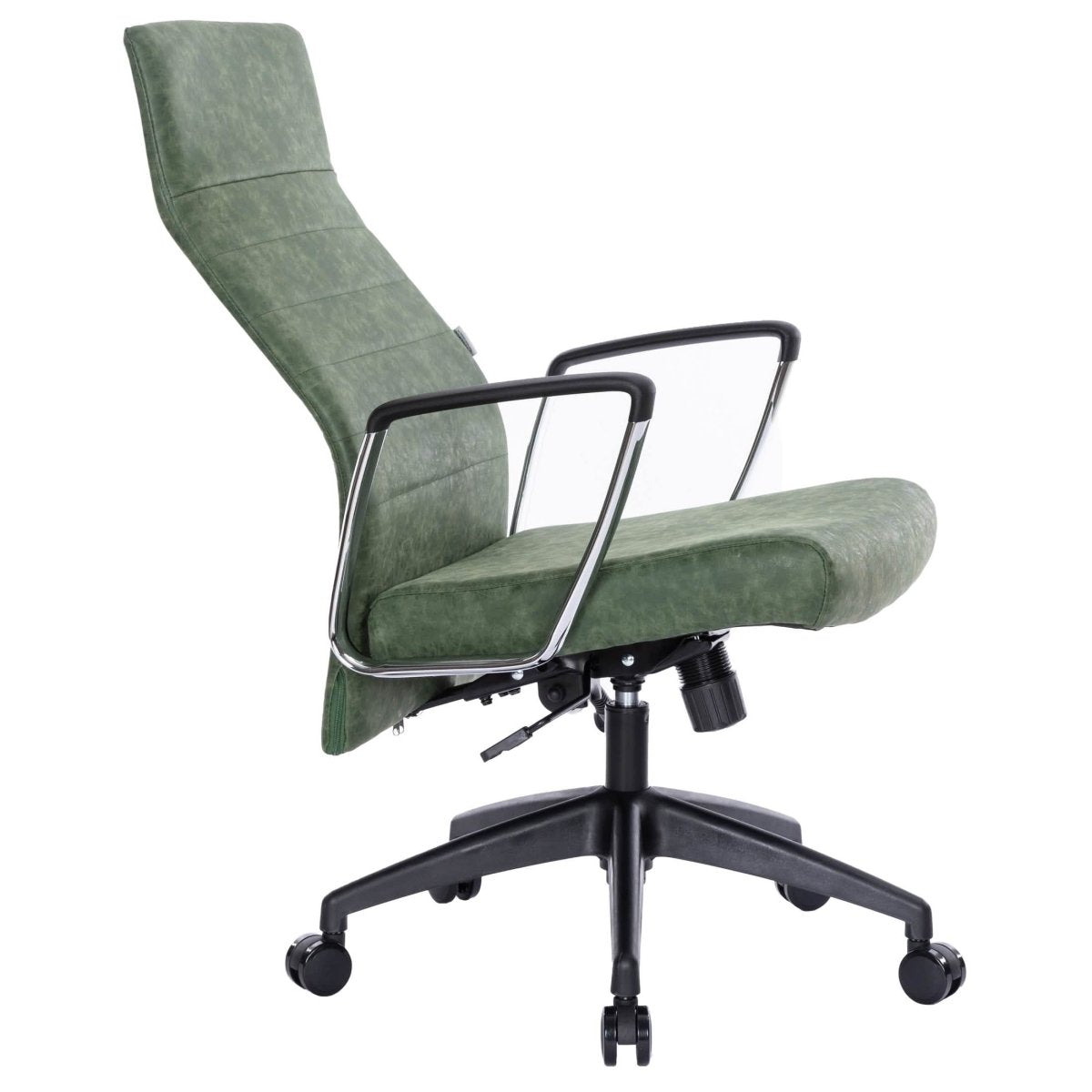 Hilton High - Back Leather Office Chair Adjustable Seat Height in Nylon