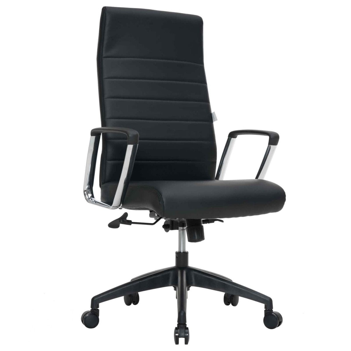 Hilton High - Back Leather Office Chair Adjustable Seat Height in Nylon