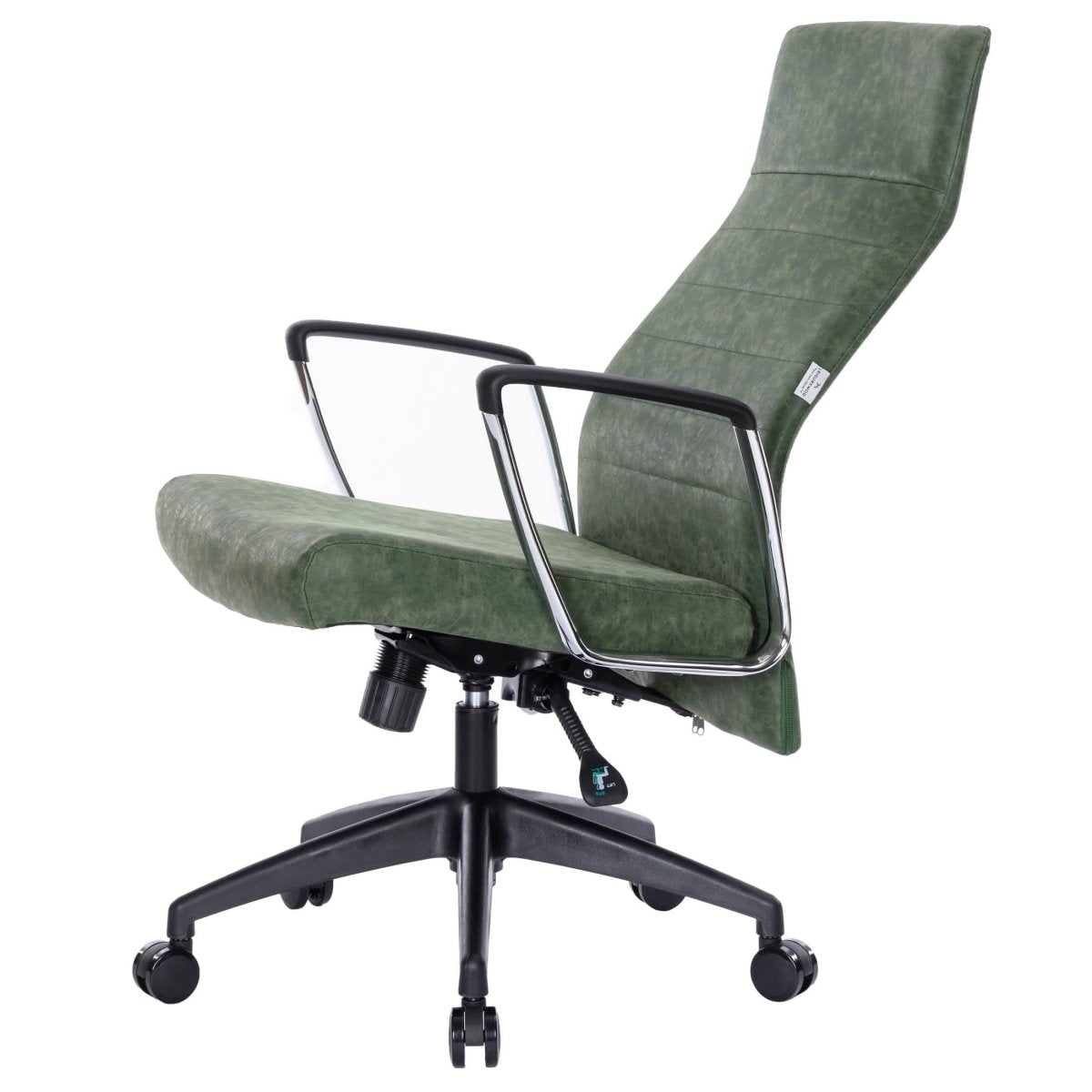 Hilton High - Back Leather Office Chair Adjustable Seat Height in Nylon