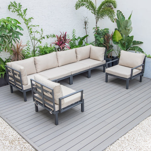 Hamilton 6-Piece Aluminum Patio Conversation Set With Cushions