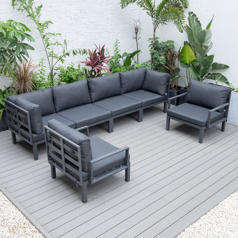 Hamilton 6-Piece Aluminum Patio Conversation Set With Cushions