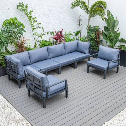 Hamilton 6-Piece Aluminum Patio Conversation Set With Cushions