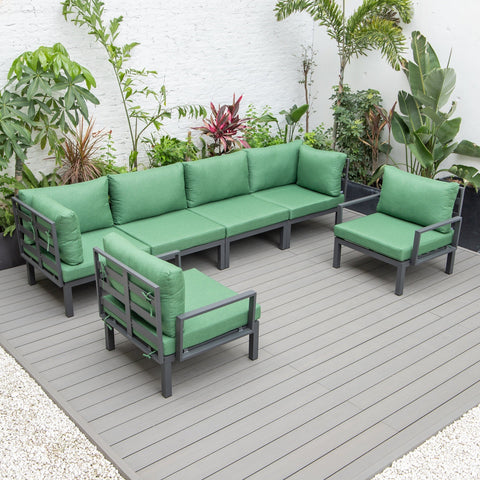 Hamilton 6-Piece Aluminum Patio Conversation Set With Cushions