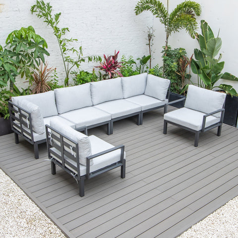 Hamilton 6-Piece Aluminum Patio Conversation Set With Cushions