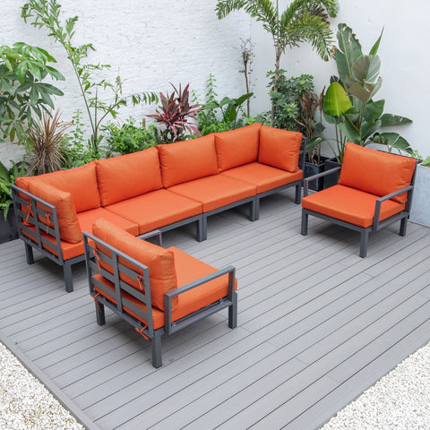 Hamilton 6-Piece Aluminum Patio Conversation Set With Cushions