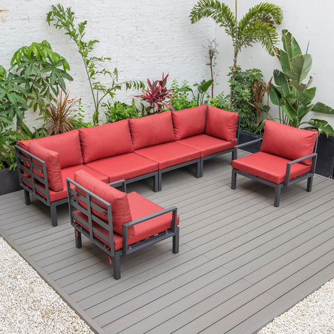 Hamilton 6-Piece Aluminum Patio Conversation Set With Cushions