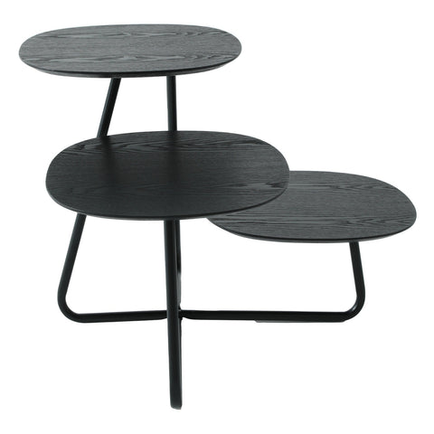 Hazelton Multi-Top End Tables with Manufactured Wood Top and Powder Coated Steel Frame