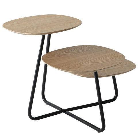 Hazelton Multi-Top End Tables with Manufactured Wood Top and Powder Coated Steel Frame