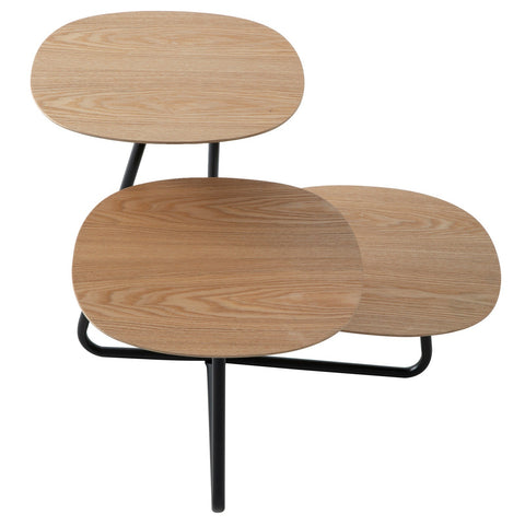 Hazelton Multi-Top End Tables with Manufactured Wood Top and Powder Coated Steel Frame