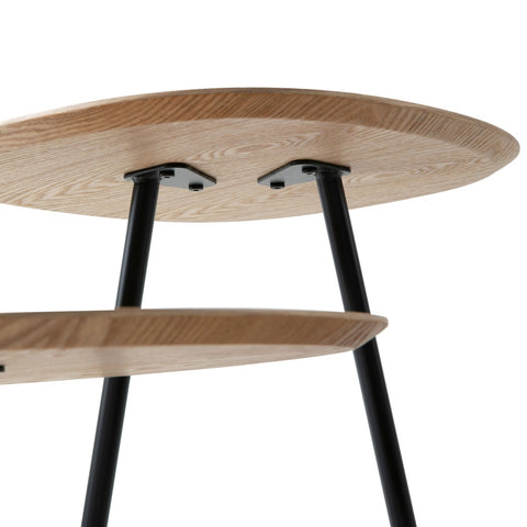 Hazelton Multi-Top End Tables with Manufactured Wood Top and Powder Coated Steel Frame