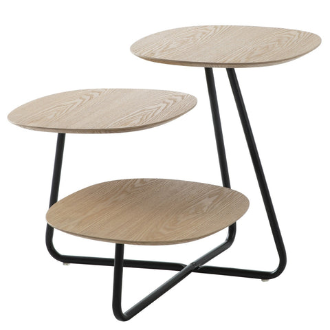 Hazelton Multi-Top End Tables with Manufactured Wood Top and Powder Coated Steel Frame