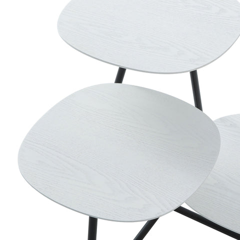 Hazelton Multi-Top End Tables with Manufactured Wood Top and Powder Coated Steel Frame