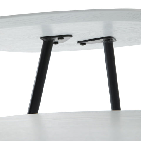 Hazelton Multi-Top End Tables with Manufactured Wood Top and Powder Coated Steel Frame