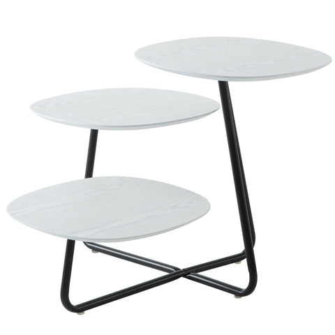 Hazelton Multi-Top End Tables with Manufactured Wood Top and Powder Coated Steel Frame