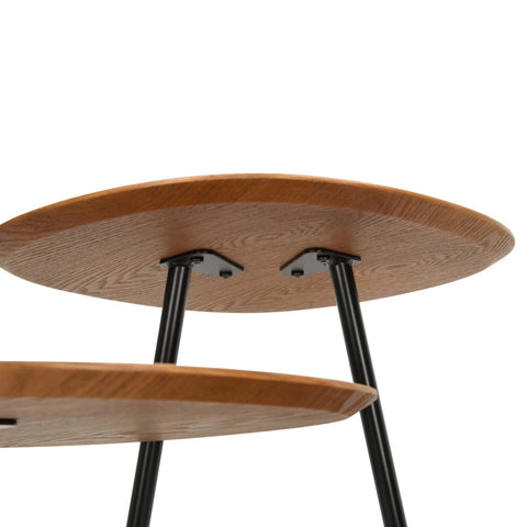 Hazelton Multi-Top End Tables with Manufactured Wood Top and Powder Coated Steel Frame