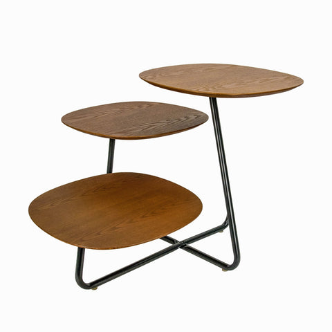 Hazelton Multi-Top End Tables with Manufactured Wood Top and Powder Coated Steel Frame