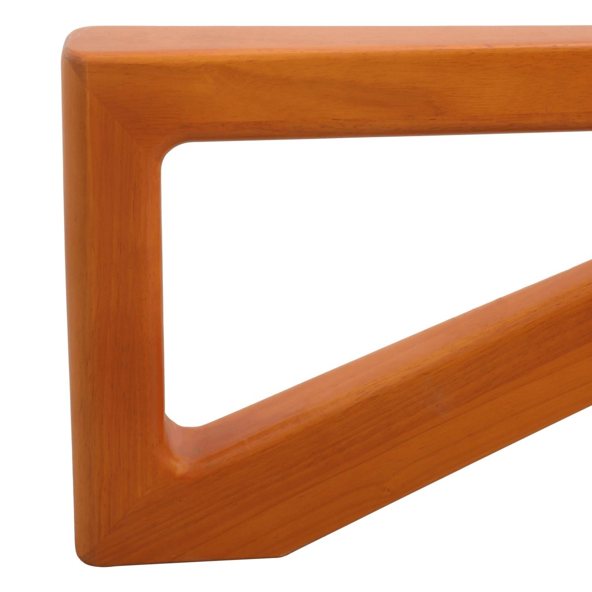 Imperial Triangle Coffee Table Base Natural Wood Leisuremod