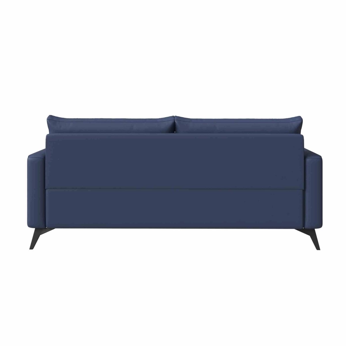 Inno 3 - Seater Leather Wide Sofa with Stainless Steel Legs and Removable Cushions