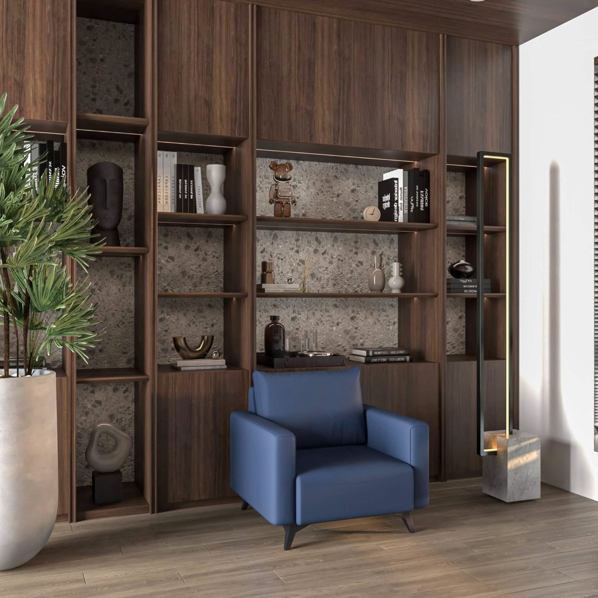 Inno Single - Seater Leather Sofa with Stainless Steel Legs and Removable Cushions