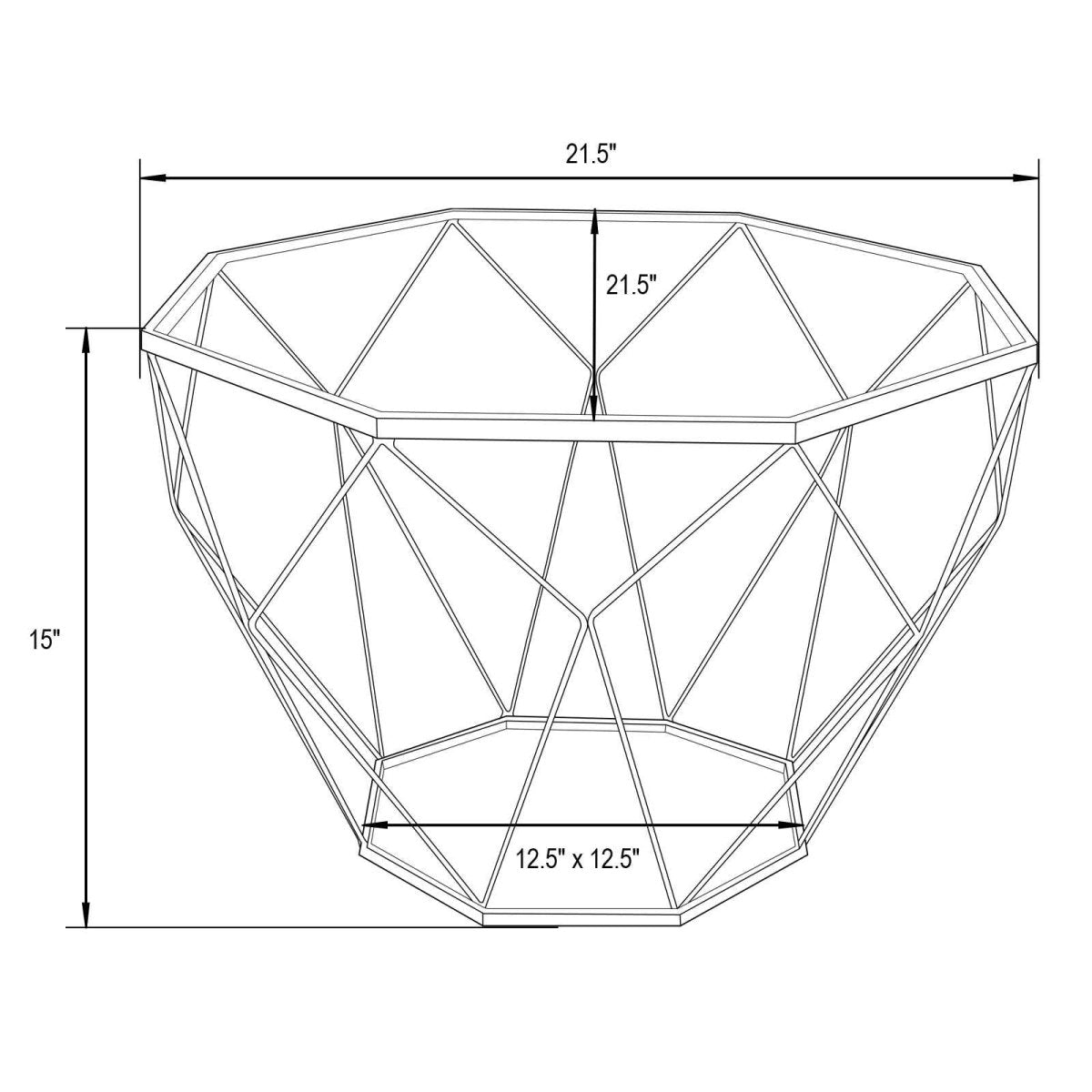 Jefferson 3 - Piece Leather Arm Chairs and Octagonal Coffee Table with Gold Base Set for Living Room