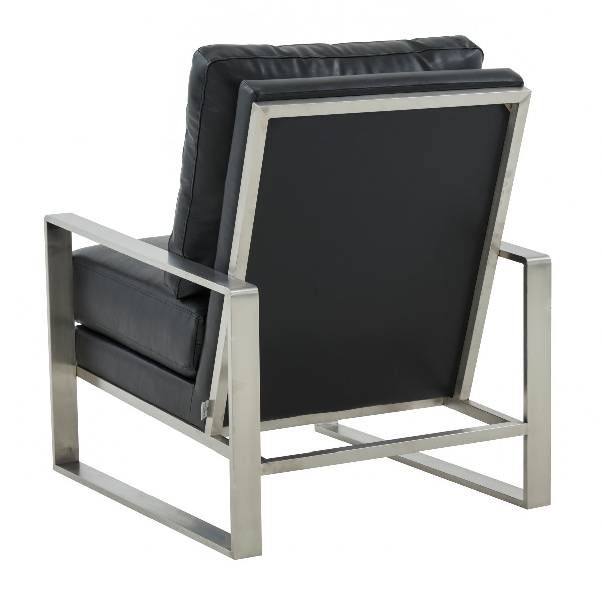Jefferson Accent Armchair Upholstered in Velvet/Leather and Gold/Silver Metal Frame