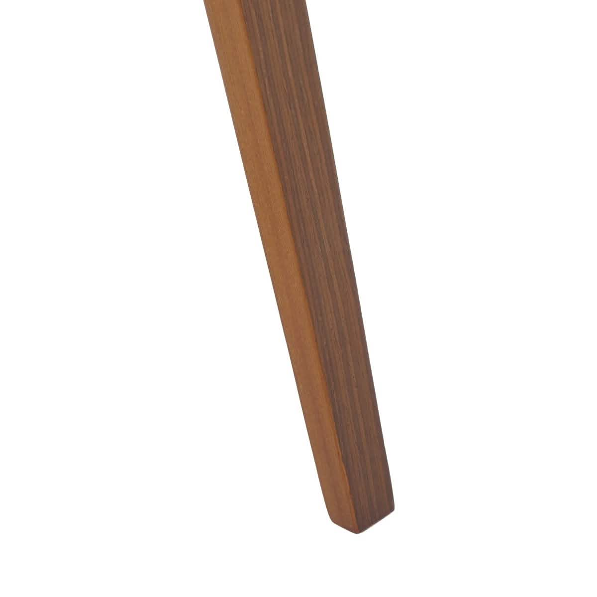 Klyne Modern Wooden Dining Chair Upholstered in Leather With Walnut Color Frame