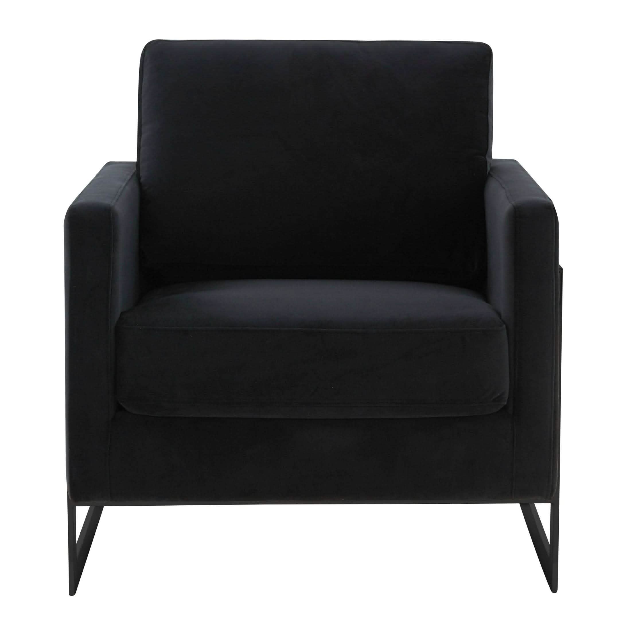Lincoln Modern Upholstered in Fabric Accent Armchair With Gold/Black/White Metal Frame