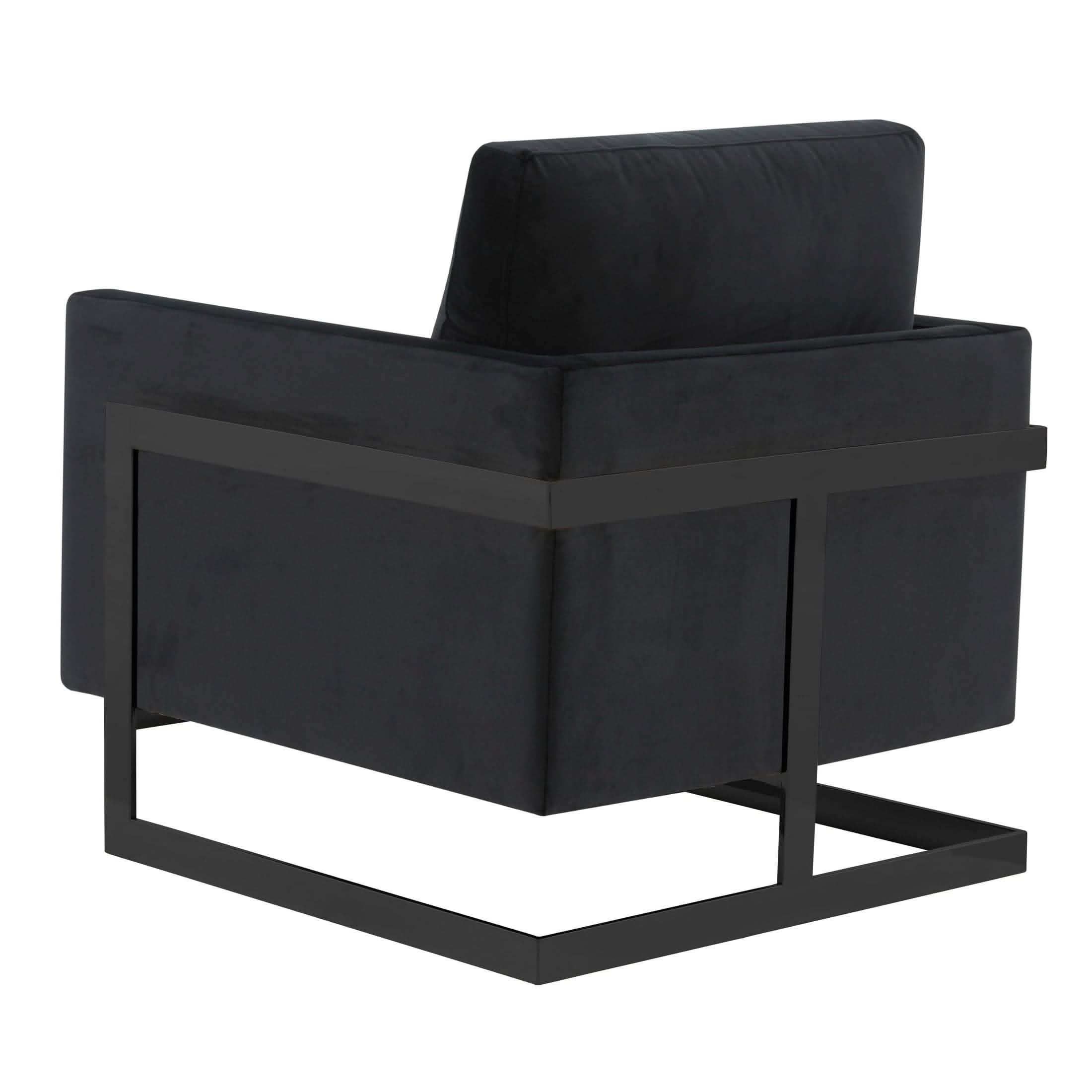 Lincoln Modern Upholstered in Fabric Accent Armchair With Gold/Black/White Metal Frame