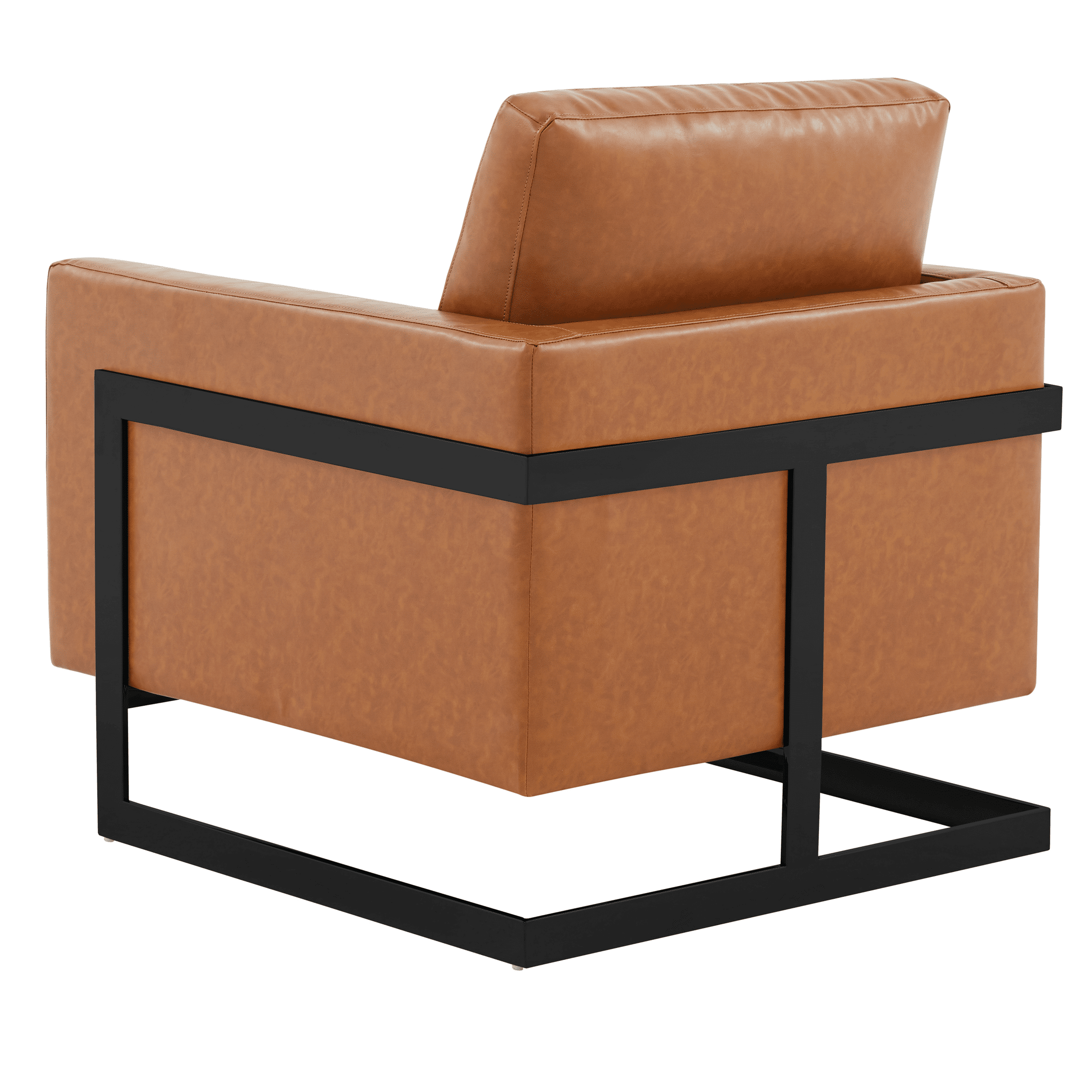 Lincoln Modern Upholstered in Fabric Accent Armchair With Gold/Black/White Metal Frame