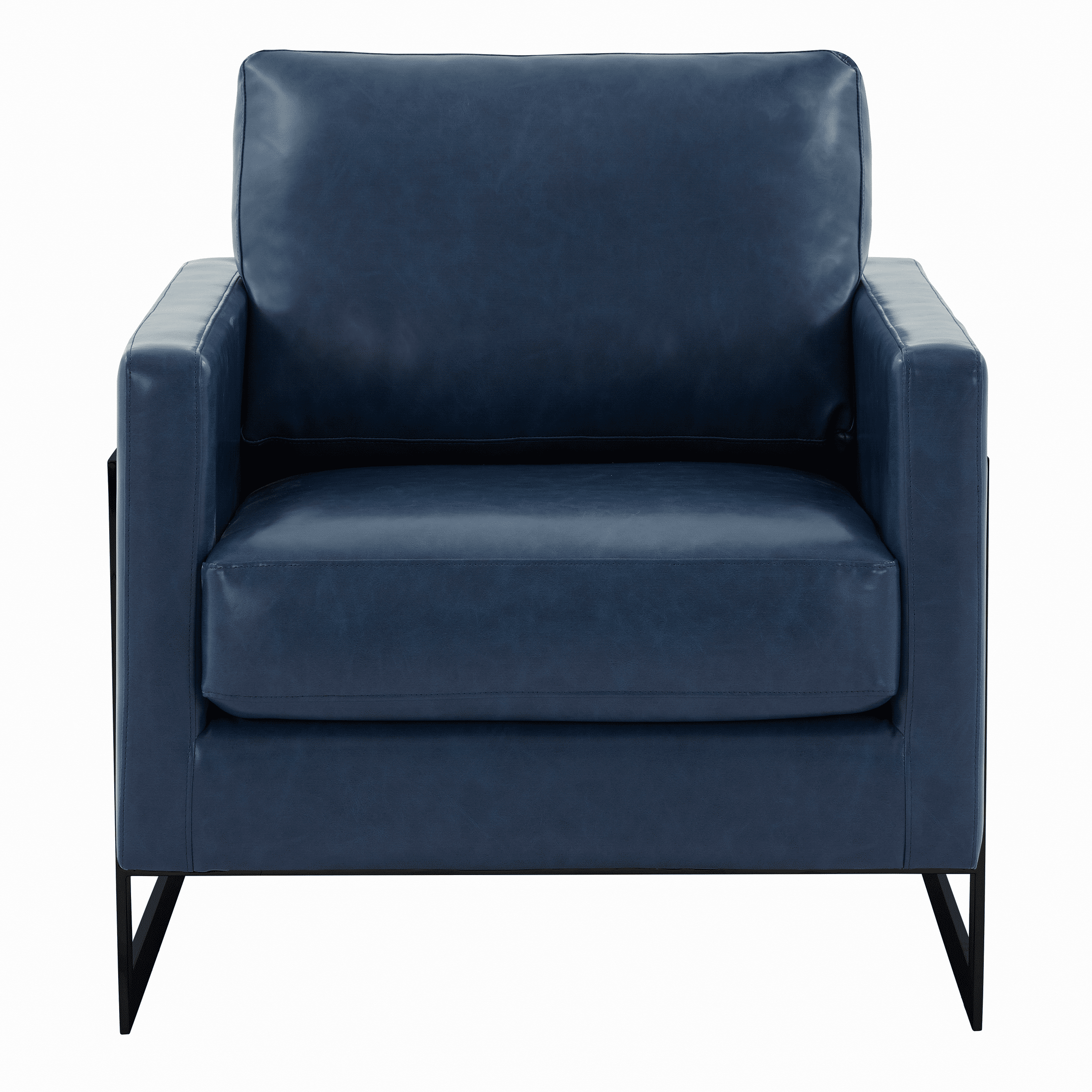 Lincoln Modern Upholstered in Fabric Accent Armchair With Gold/Black/White Metal Frame