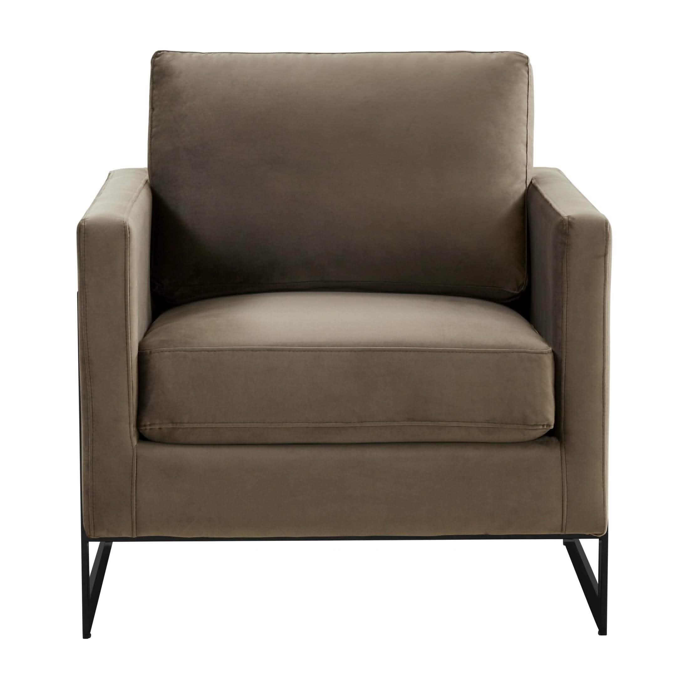 Lincoln Modern Upholstered in Fabric Accent Armchair With Gold/Black/White Metal Frame