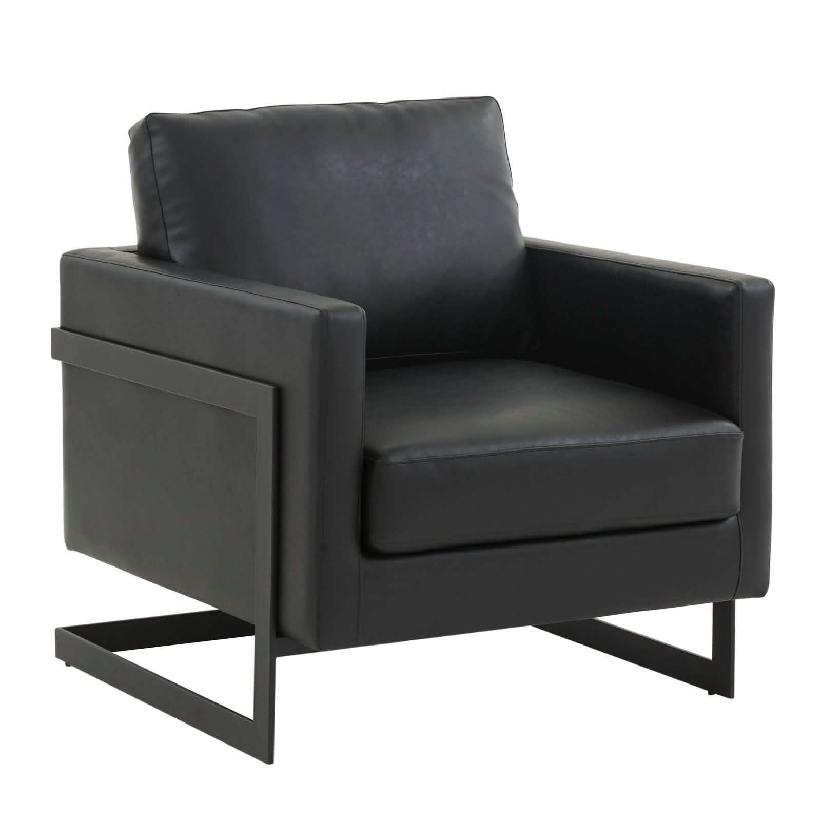Lincoln Modern Upholstered in Fabric Accent Armchair With Gold/Black/White Metal Frame