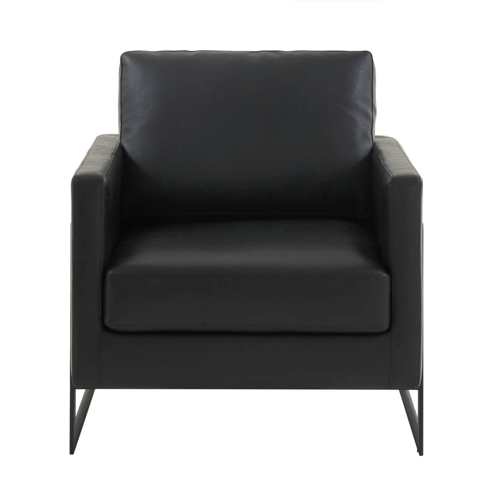 Lincoln Modern Upholstered in Fabric Accent Armchair With Gold/Black/White Metal Frame