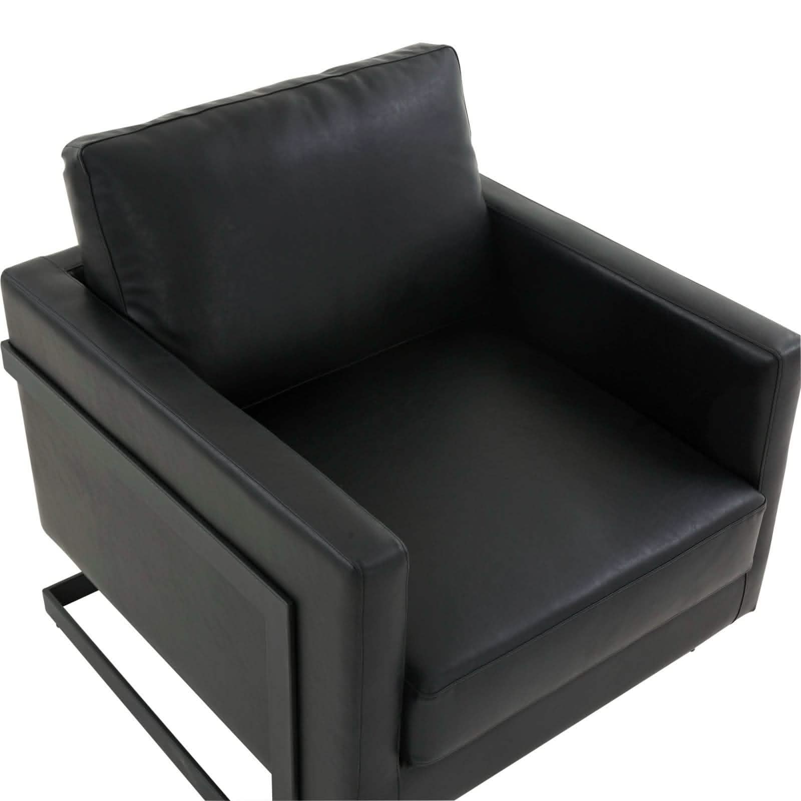 Lincoln Modern Upholstered in Fabric Accent Armchair With Gold/Black/White Metal Frame