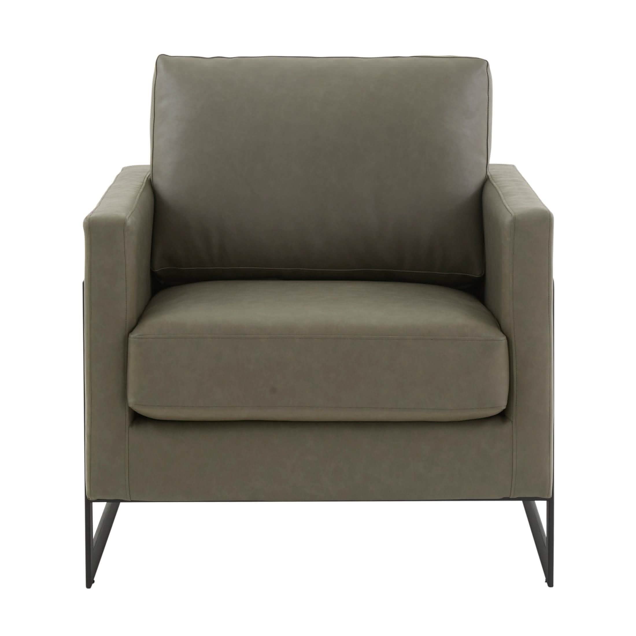 Lincoln Modern Upholstered in Fabric Accent Armchair With Gold/Black/White Metal Frame