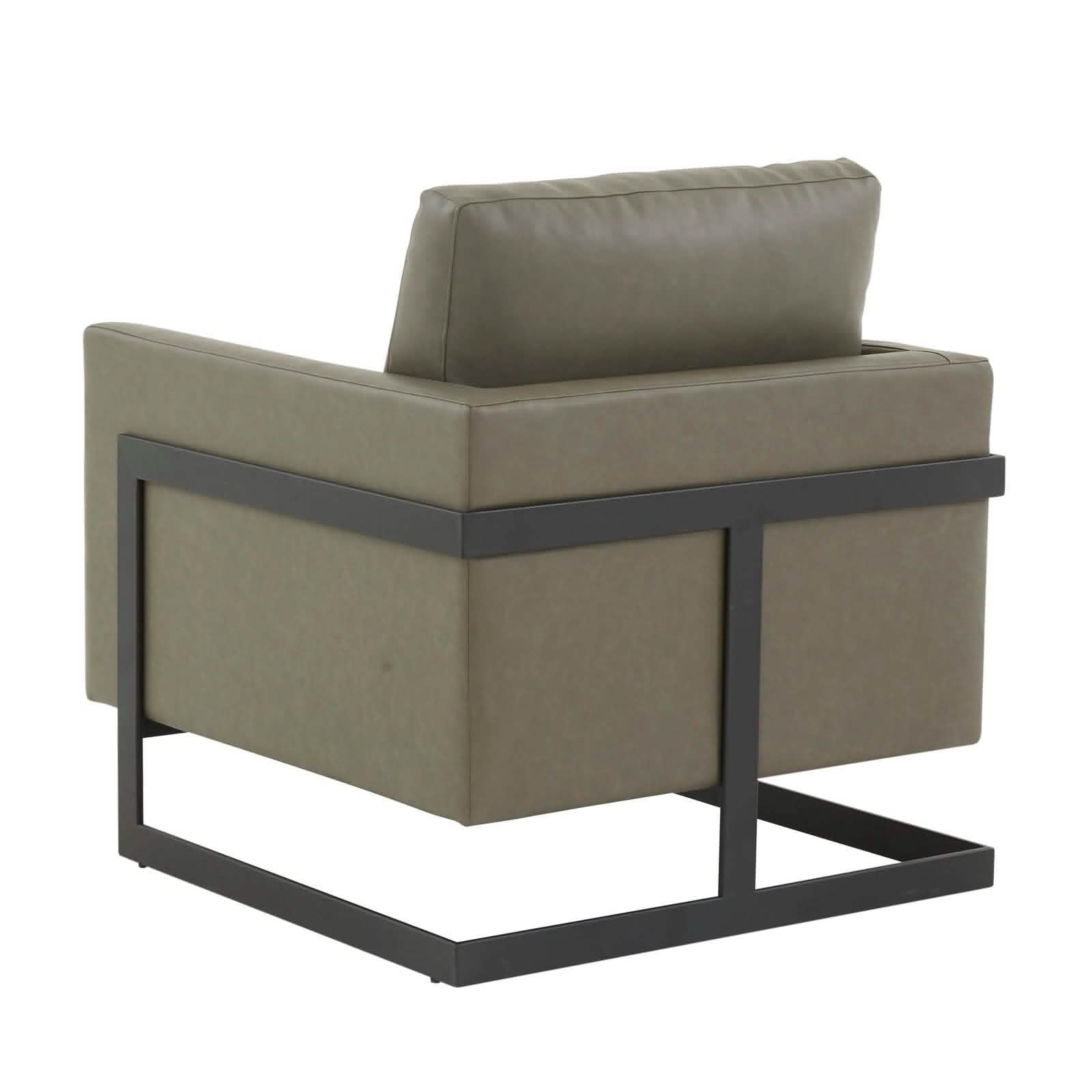 Lincoln Modern Upholstered in Fabric Accent Armchair With Gold/Black/White Metal Frame