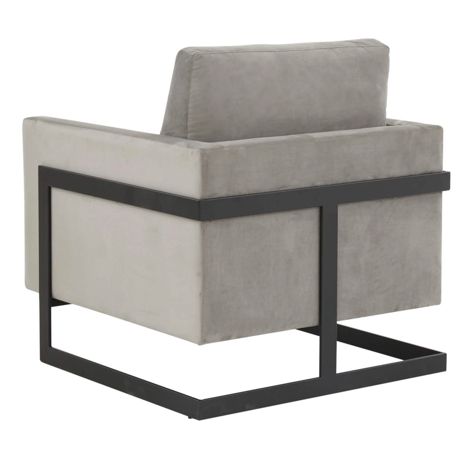 Lincoln Modern Upholstered in Fabric Accent Armchair With Gold/Black/White Metal Frame