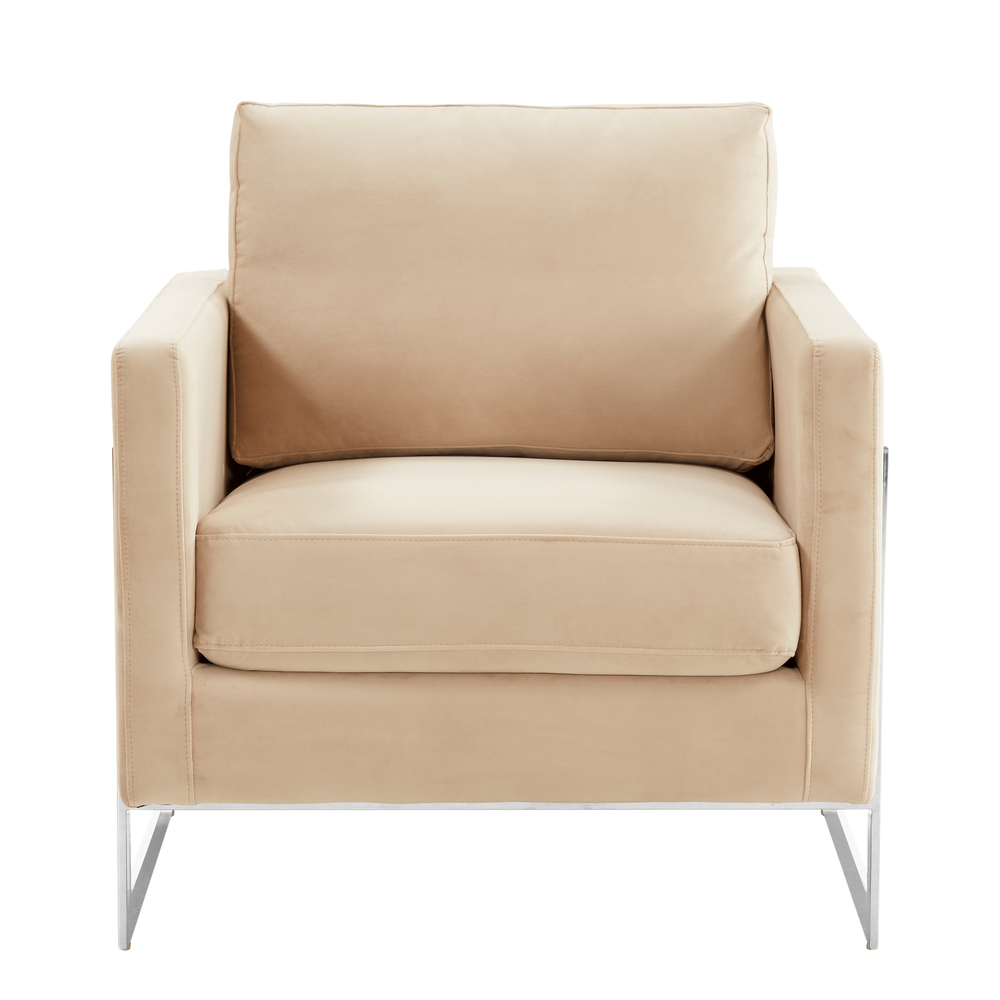Lincoln Modern Upholstered in Fabric Accent Armchair With Gold/Black/White Metal Frame