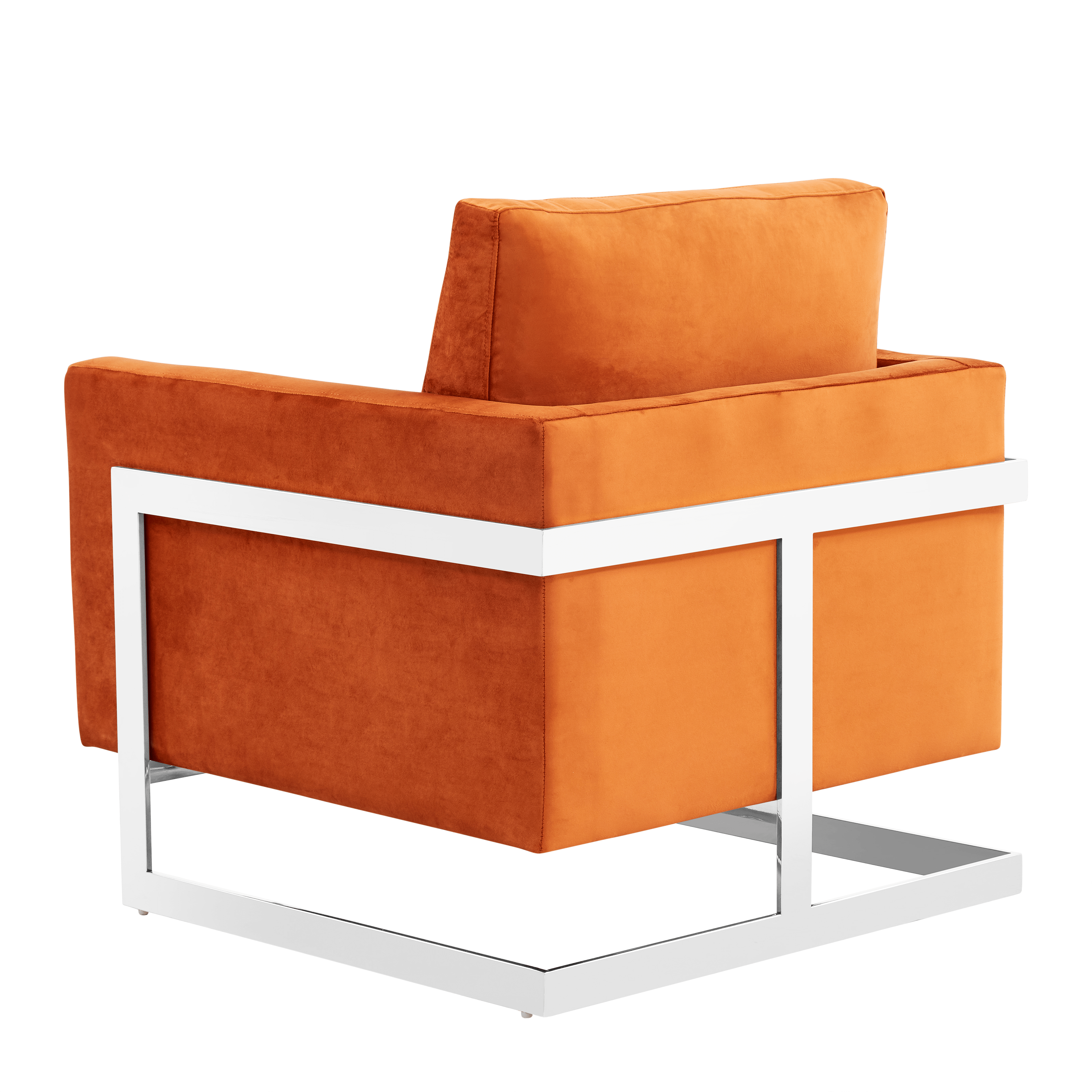 Lincoln Modern Upholstered in Fabric Accent Armchair With Gold/Black/White Metal Frame