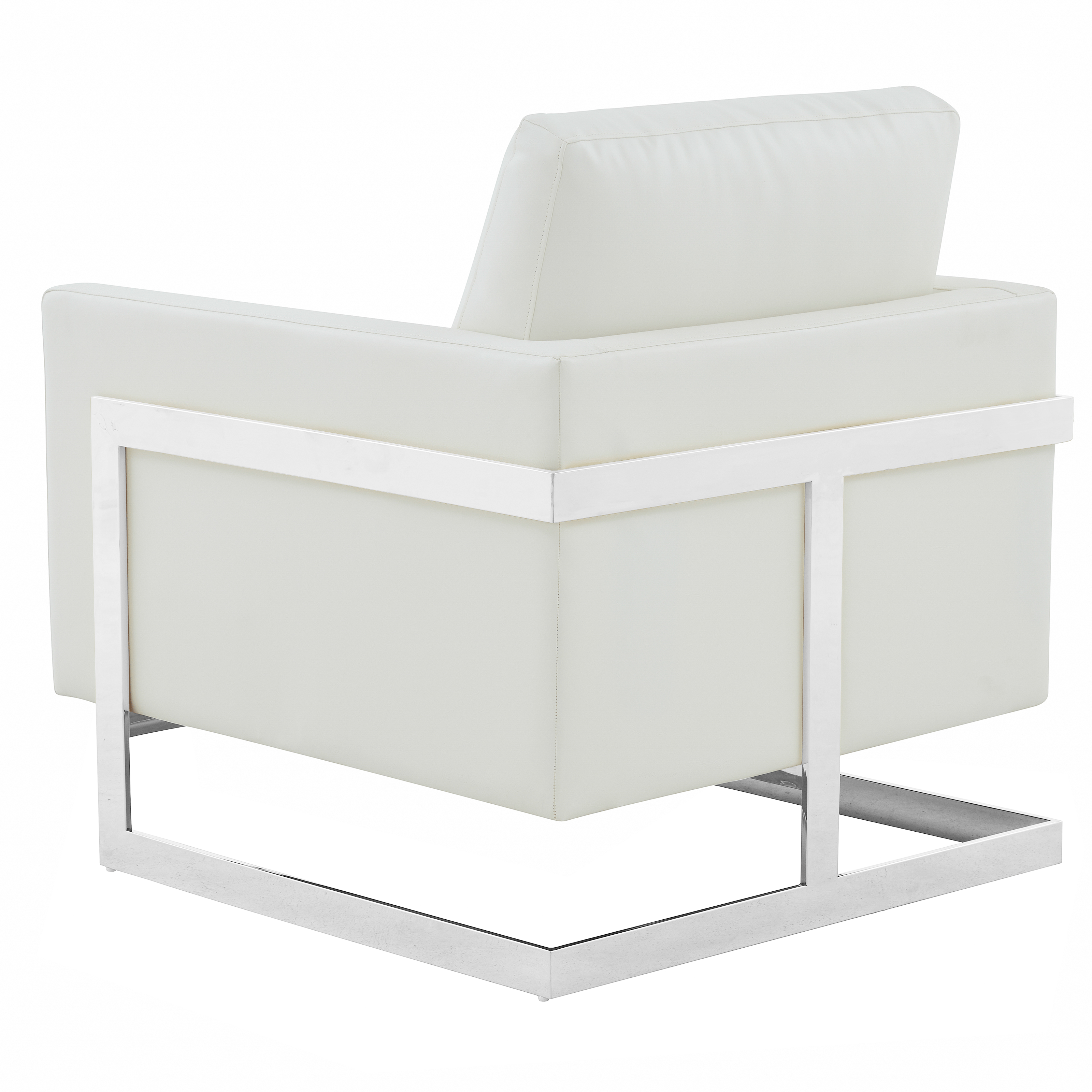 Lincoln Modern Upholstered in Fabric Accent Armchair With Gold/Black/White Metal Frame