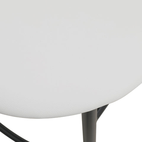 Lume Series Modern Bar Stool Upholstered in Leather for Dining Room and Kitchen