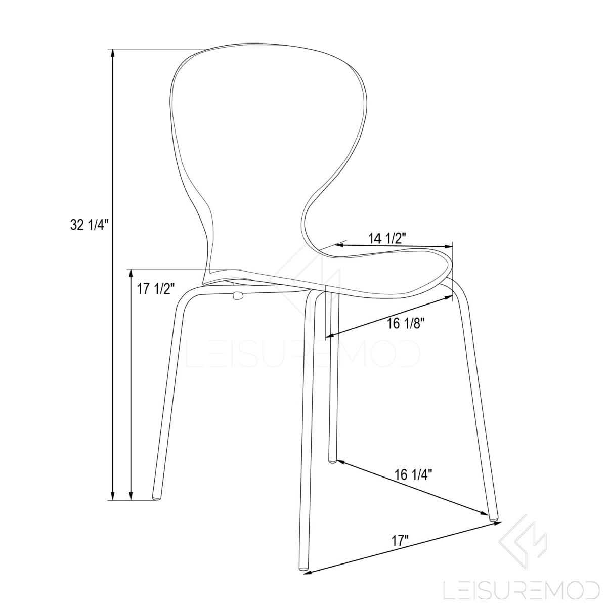 LeisureMod 5 - Piece Dining Set Round Black MDF Dining Table and 4 Acrylic Dining Chairs with Chrome Legs