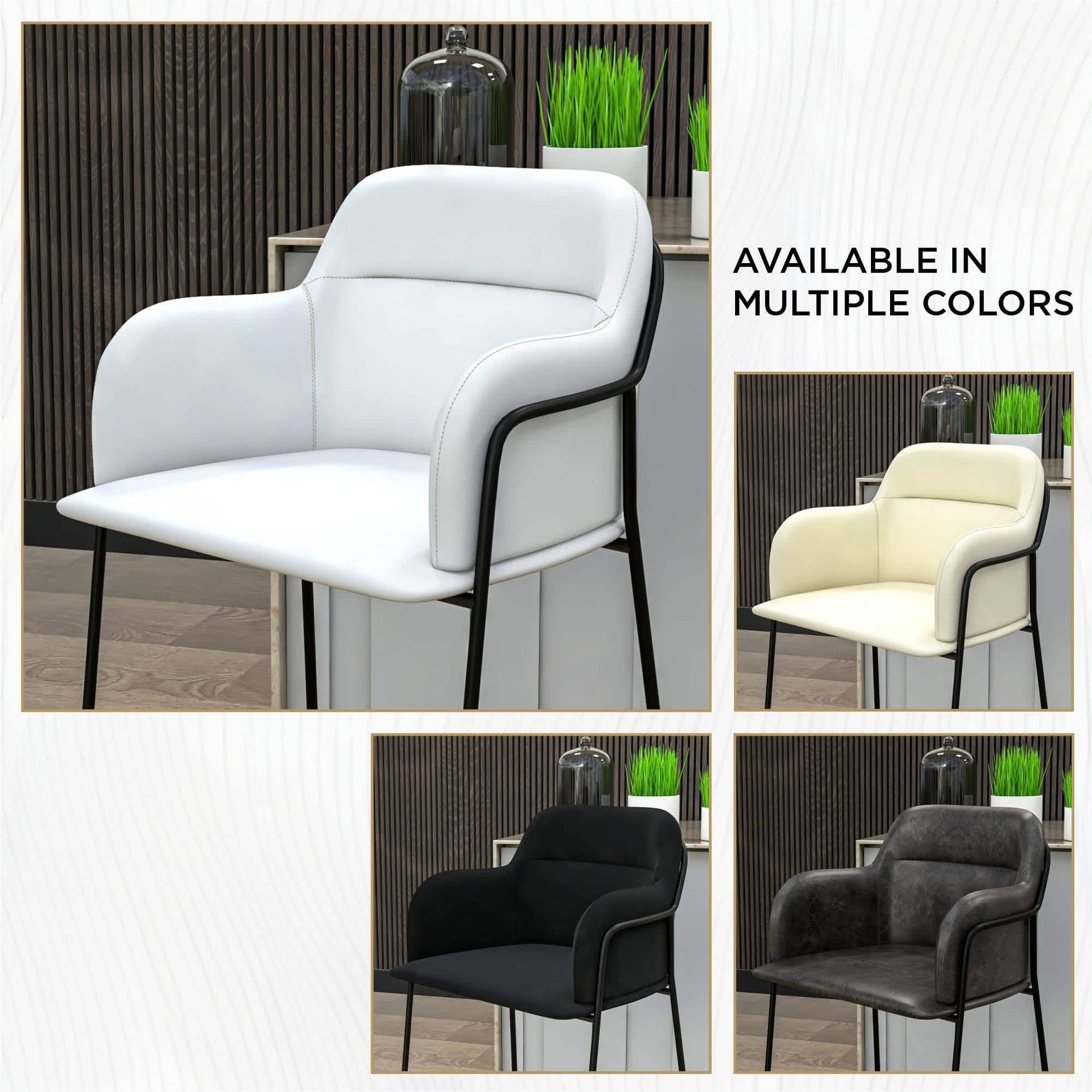 Axis 40" Bar Stool with Ergonomic Design, Powder-Coated Base, and Footrest in Black/Gold Velvet Black Black Bar Stools Leisuremod